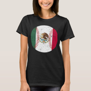 Mexiko Baseball-Flagge für mexikanische Baseball-F T-Shirt