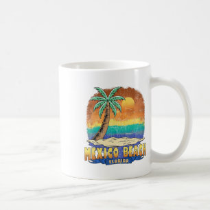 Mexiko Beach Florida Vintag beängstigend Souvenir Kaffeetasse