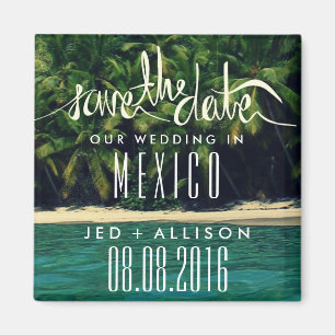 Mexiko Beach Hochzeit rettet das Date Magnet