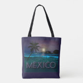 Mexiko Beach Night Tasche (Rückseite)