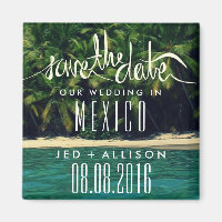 Mexiko Beach Wedding Save the Date Magnet
