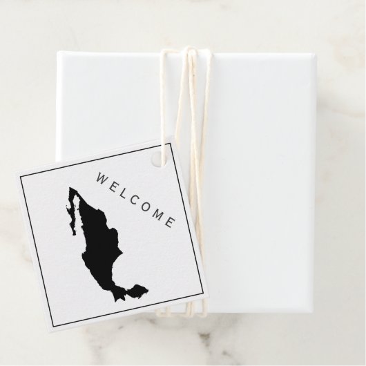 Mexiko Begrüßungsbeutel Tag für Hochzeitswoche Geschenkanhänger (Beispiel)