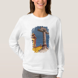 Mexiko, Bernal. Aussicht auf Iglesia de San Sebast T-Shirt
