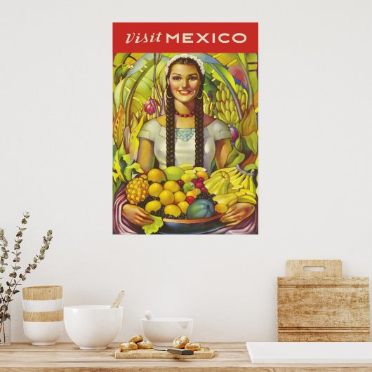 Mexiko besuchen poster (Küche)