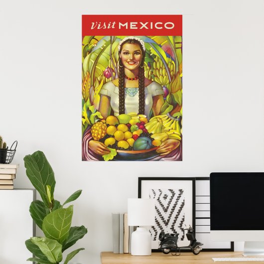 Mexiko besuchen poster (Heimbüro)