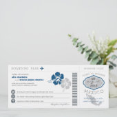 Mexiko-Boarding-Durchlauf-Hochzeits-Einladung Einladung (Stehend Vorderseite)