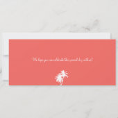 Mexiko Boarding Pass Hochzeit in Urlaubsort Einladung (Rückseite)