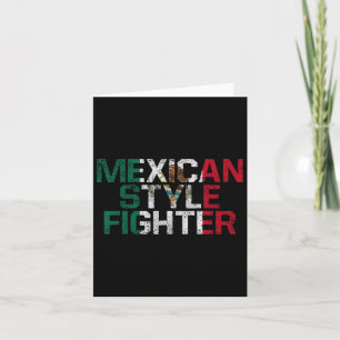 Mexiko Boxen mexikanischer Kampfstil Funny Fight Karte