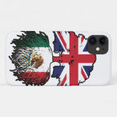 Mexiko - Britisch-britisches Tree Roots-Flag Case-Mate iPhone Hülle (Rückseite (Horizontal))