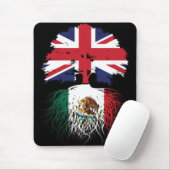 Mexiko - Britisch-britisches Tree Roots-Flag Mousepad (Mit Mouse)