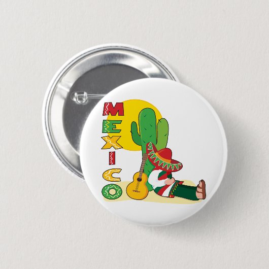 Mexiko Button (Vorne & Hinten)