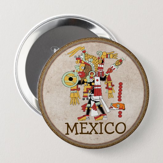 Mexiko-Button Button (Vorne & Hinten)