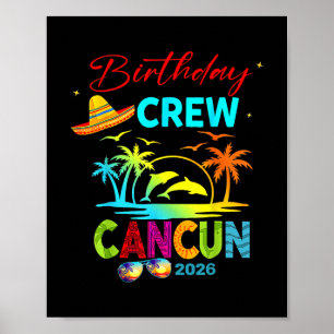 Mexiko Cancun Geburtstags-Jungen-Trip-Urlaub 2026 Poster