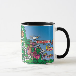 Mexiko-Cartoon-Karten-Tasse Tasse