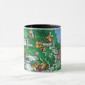 Mexiko-Cartoon-Karten-Tasse Tasse (Zentrum)