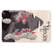 Mexiko-Cartoon-Stadt Magnet (Horizontal)