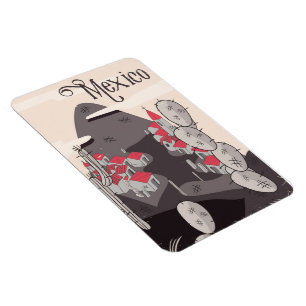 Mexiko Cartoon Town Magnet