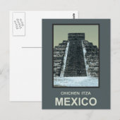 Mexiko Chichen Itza Postkarte (Vorne/Hinten)