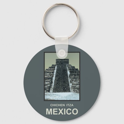 Mexiko Chichen Itza Schlüsselanhänger (Vorderseite)