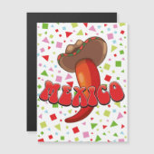 Mexiko Chili Pepper niedliches Party Magnetkarte (Vorne/Hinten)