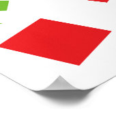 Mexiko Chili Pepper niedliches Party Poster (Ecke)