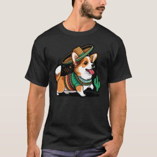 Mexiko Cinco de Mayo Sombrero Mexikanischer Welsh T-Shirt