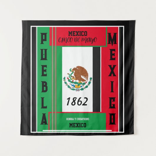 Mexiko - Cinco de Mayo Wandteppich (Vorderseite)