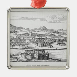 Mexiko City unter dem Eroberer Silbernes Ornament