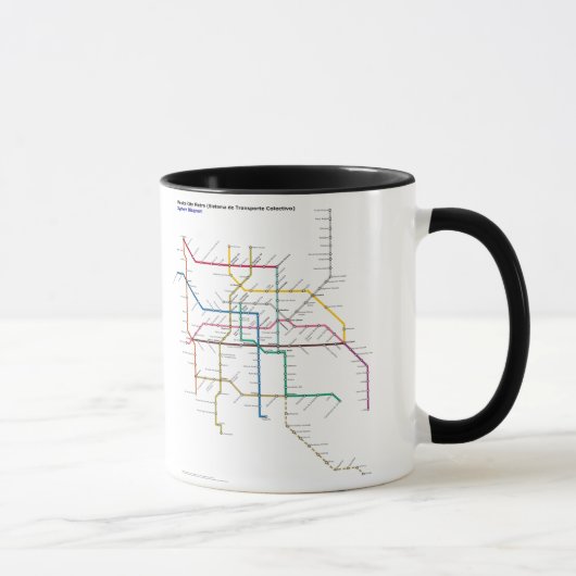 Mexiko- Cityöffentliches Verkehrsmittel Tasse (Rechts)