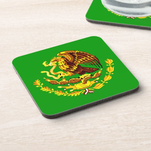 Mexiko COA Gold Untersetzer (Linke Seite)