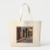 Mexiko Cobblestone Street Jumbo Stoffbeutel (Vorne)
