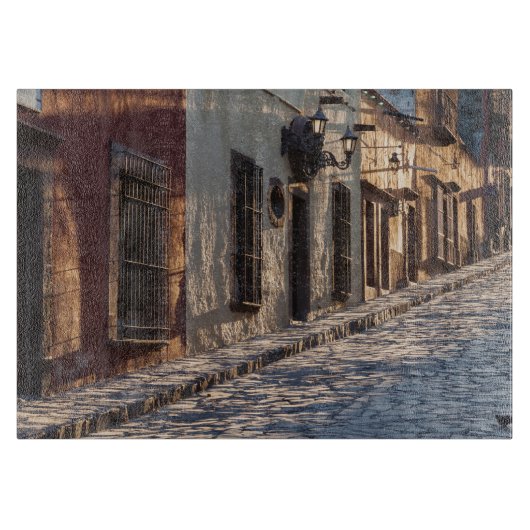 Mexiko Cobblestone Street Schneidebrett (Vorderseite)