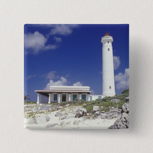 Mexiko, Cozumel. Leuchtturm Punta Sur Celarain. Button (Vorderseite)