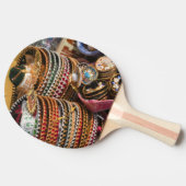 Mexiko, Cozumel. Souvenirs in Isla de Cozumel Tischtennis Schläger (Seitenansicht)