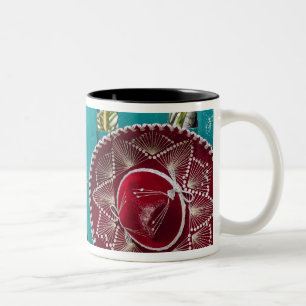 Mexiko, Cozumel. Souvenirs in Isla de Cozumel Zweifarbige Tasse