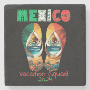Mexiko Dreht Flop Vacation Tropical Getaway Design Steinuntersetzer