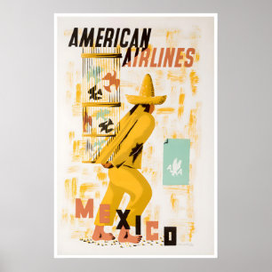 Mexiko-Druck Mexikanische Kunst Amerikanisches Rei Poster