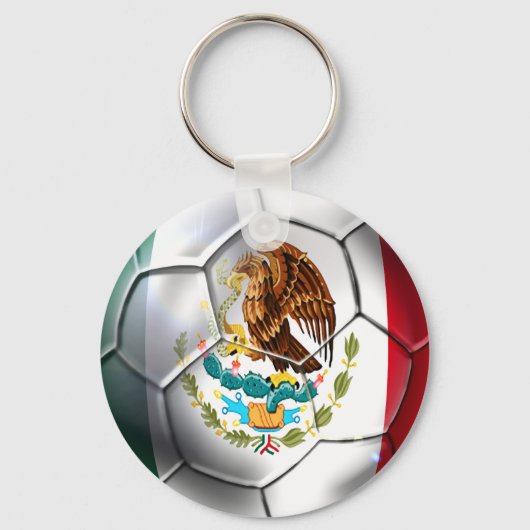 Mexiko el Tri Fußball mexikanische Flagge Fanggerä Schlüsselanhänger (Vorderseite)