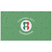 Mexiko-Engel-Weihnachtsflagge Personalisieren Hori Tischdecke (Vorderseite (Horizontal))