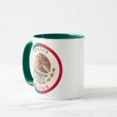 Mexiko-Erbe-Emblem Tasse (Vorderseite Links)