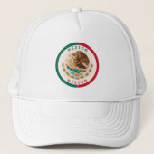 Mexiko-Erbe-Emblem Truckerkappe (Vorderseite)