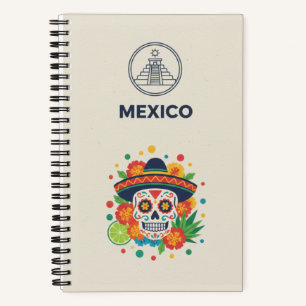 Mexiko-Erbe- und Folklore-Fotoarchiv-Journal Notizblock