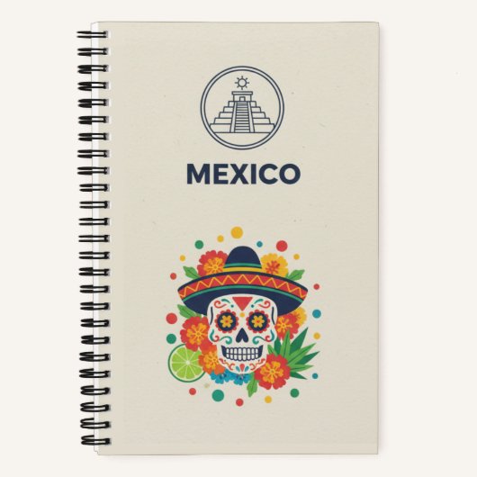 Mexiko-Erbe- und Folklore-Fotoarchiv-Journal Notizblock (Vorderseite)