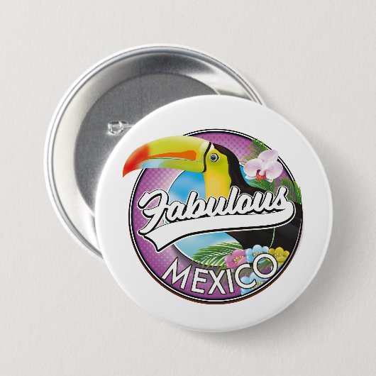 Mexiko Fabulous Logo Button (Vorne & Hinten)