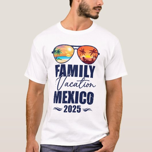 Mexiko - Familienurlaub 2025 - Memori T-Shirt (Vorderseite)