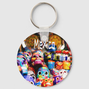 Mexiko Farbenfrohe Lichtsäulen Schlüsselanhänger