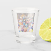 Mexiko Farbenfrohe Lichtsäulen Schnapsglas (Rückseite)