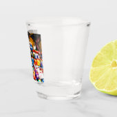 Mexiko Farbenfrohe Lichtsäulen Schnapsglas (Rechts)