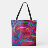 Mexiko Farbenfrohe Muster Folklore Tanzröcke Tasche (Vorderseite)