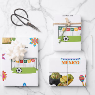 Mexiko - FIFA Fußball Weltmeisterschaft Geschenkpapier Set